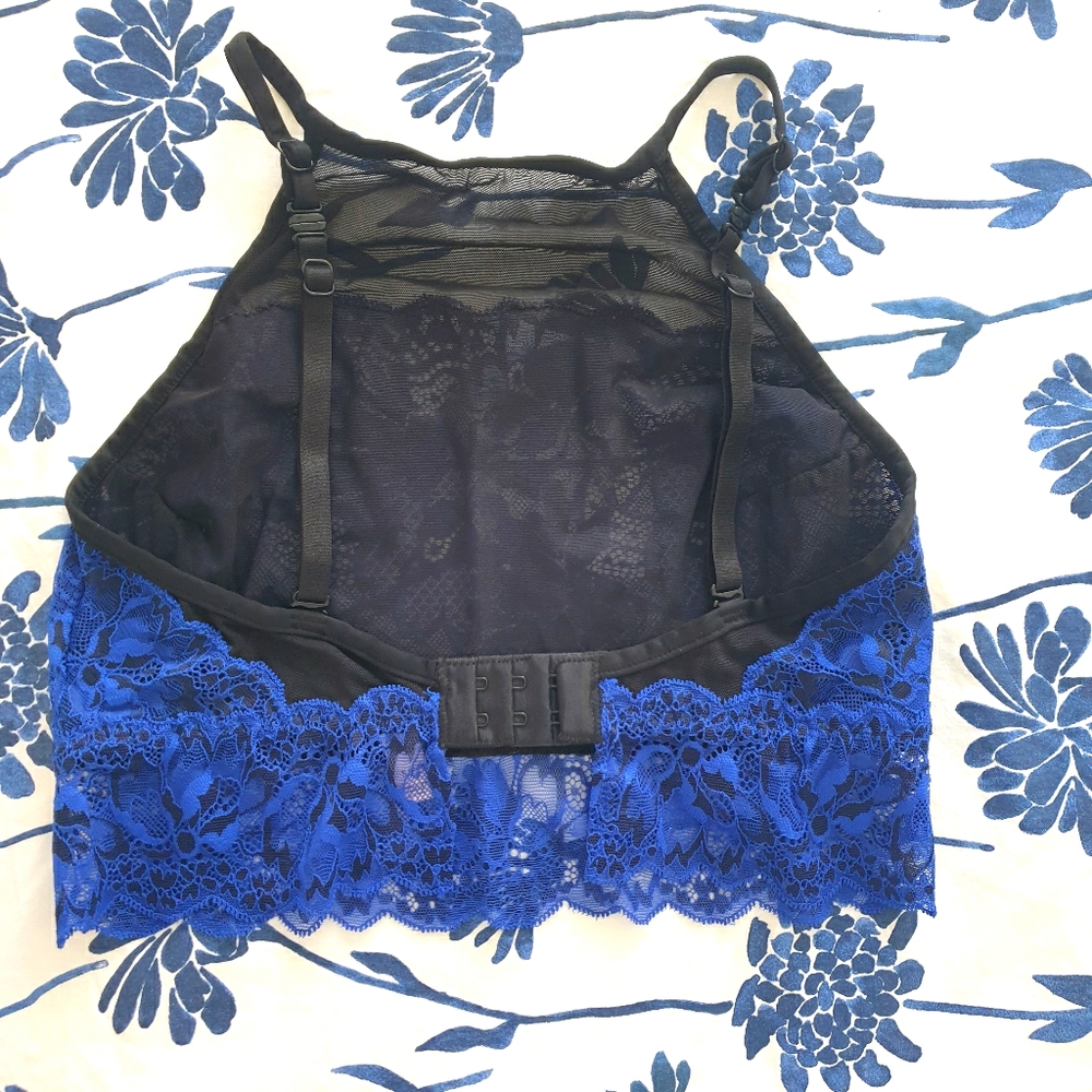Navy lingerie top